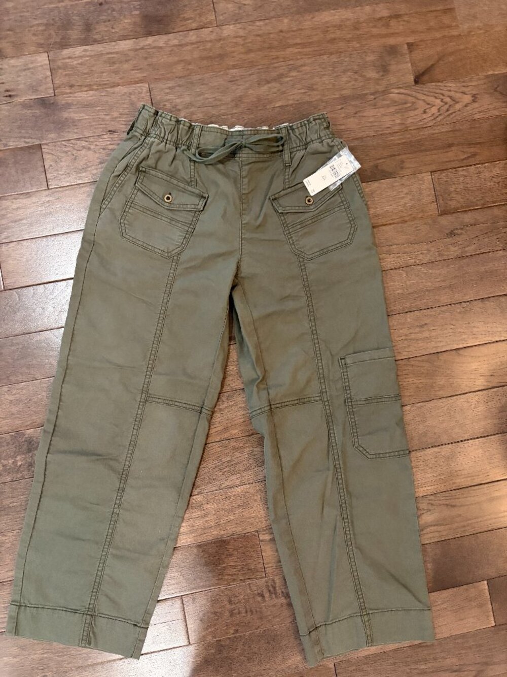 Pilcro Anthropologie Cargo Pants Moss Green